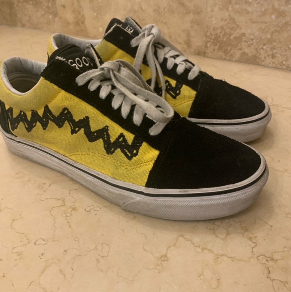 Peanuts Charlie brown snoopy vans shoes w5